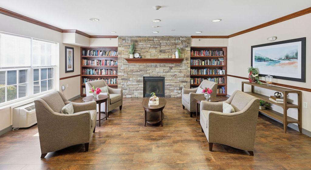 Amherst Senior Apartments lounge