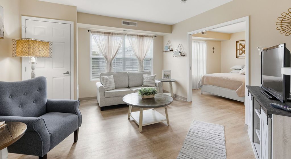 Amherst Senior Apartments living room
