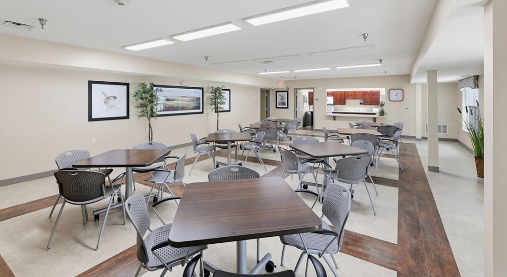 Amherst Senior Apartments community room