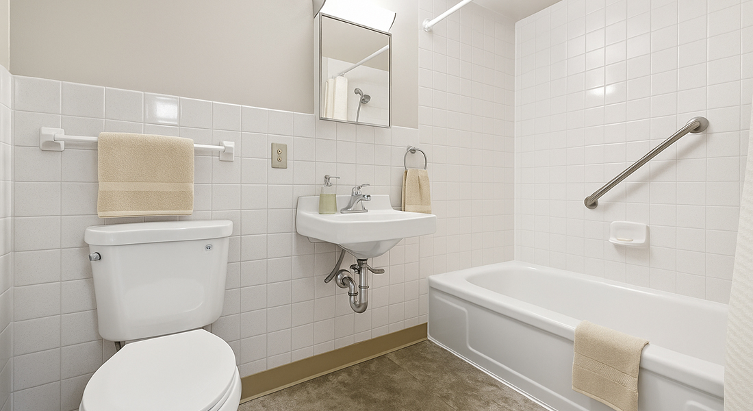 Washington Towers bathroom