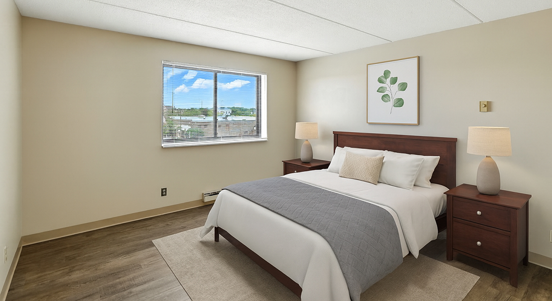 Washington Towers bedroom