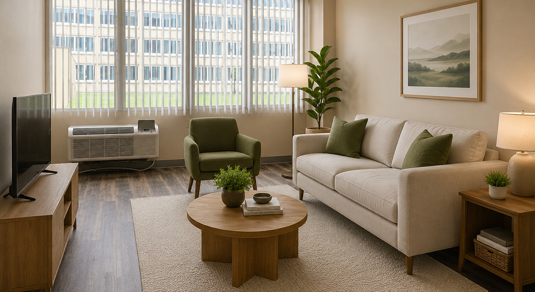 St. Mark's Towers living room