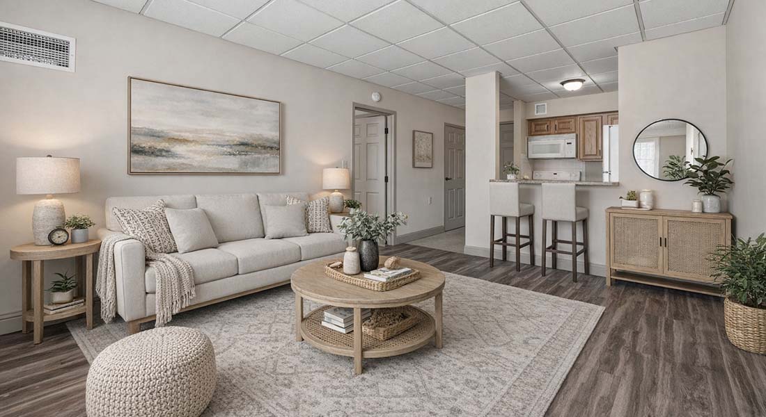 Battlefield Tower living room