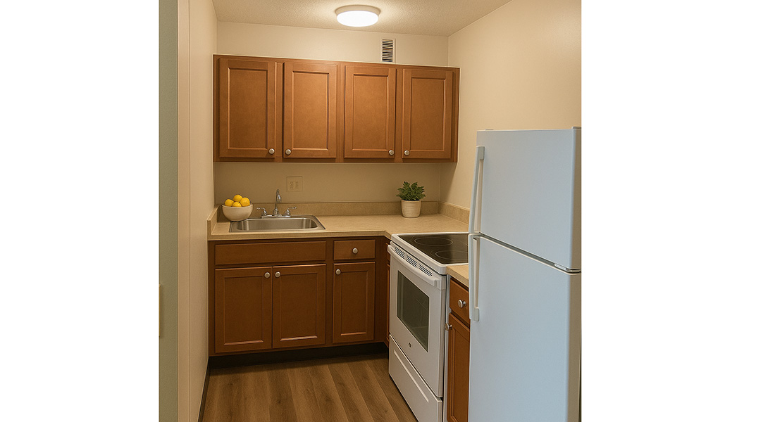 Riverbend Terrace kitchen